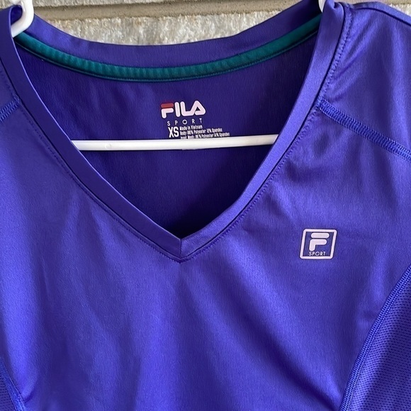FILA Sport dry fit t shirt size XS purple - Picture 2 of 5